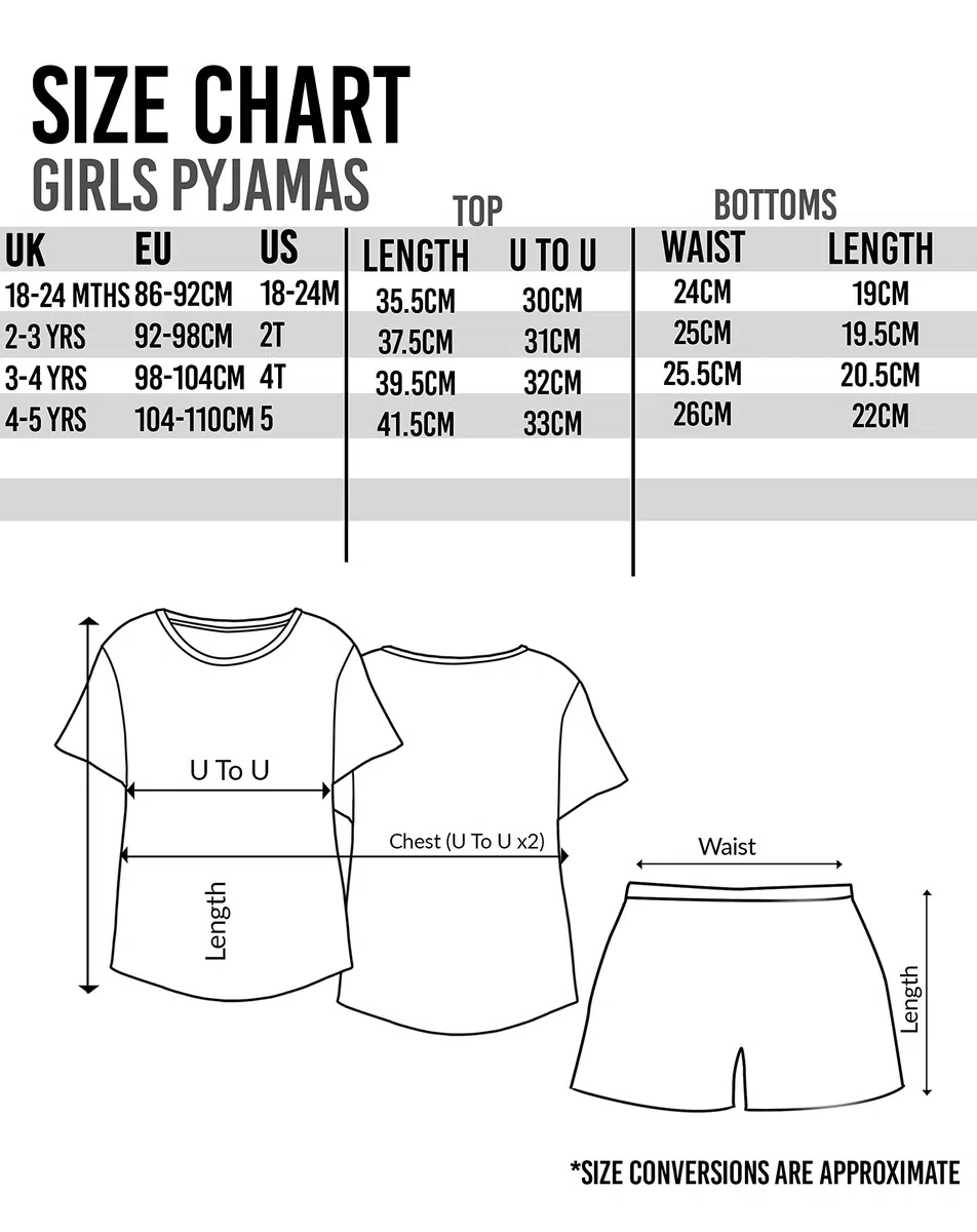 Bing Bunny Pigiama Ragazze Sula Carattere CBeebies Camicia Pantaloncini Bambini