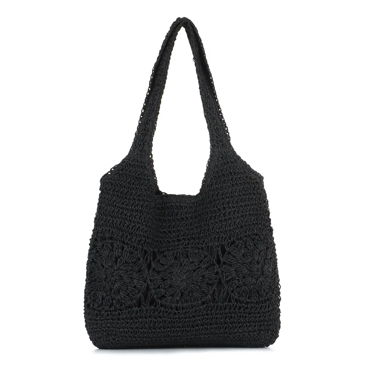 EVEOUT Borsa Tote Rafia Donna Estate Bohémien Chic Grande Leggero Borse a Spalla Paglia Intrecciata per Spiaggia Vacanze