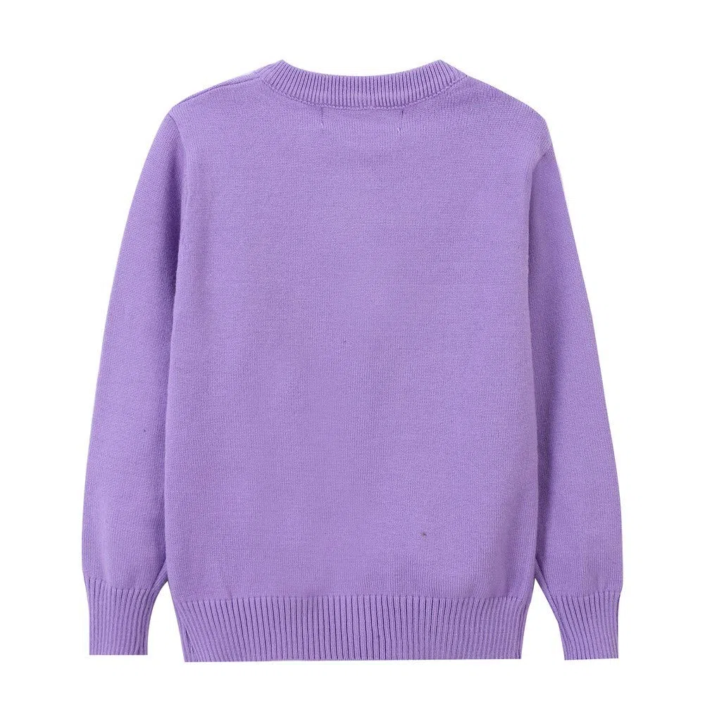 SMILING PINKER Ragazze Cardigan Basic Bambini Cardigan Manica Lunga Scuola Maglieria