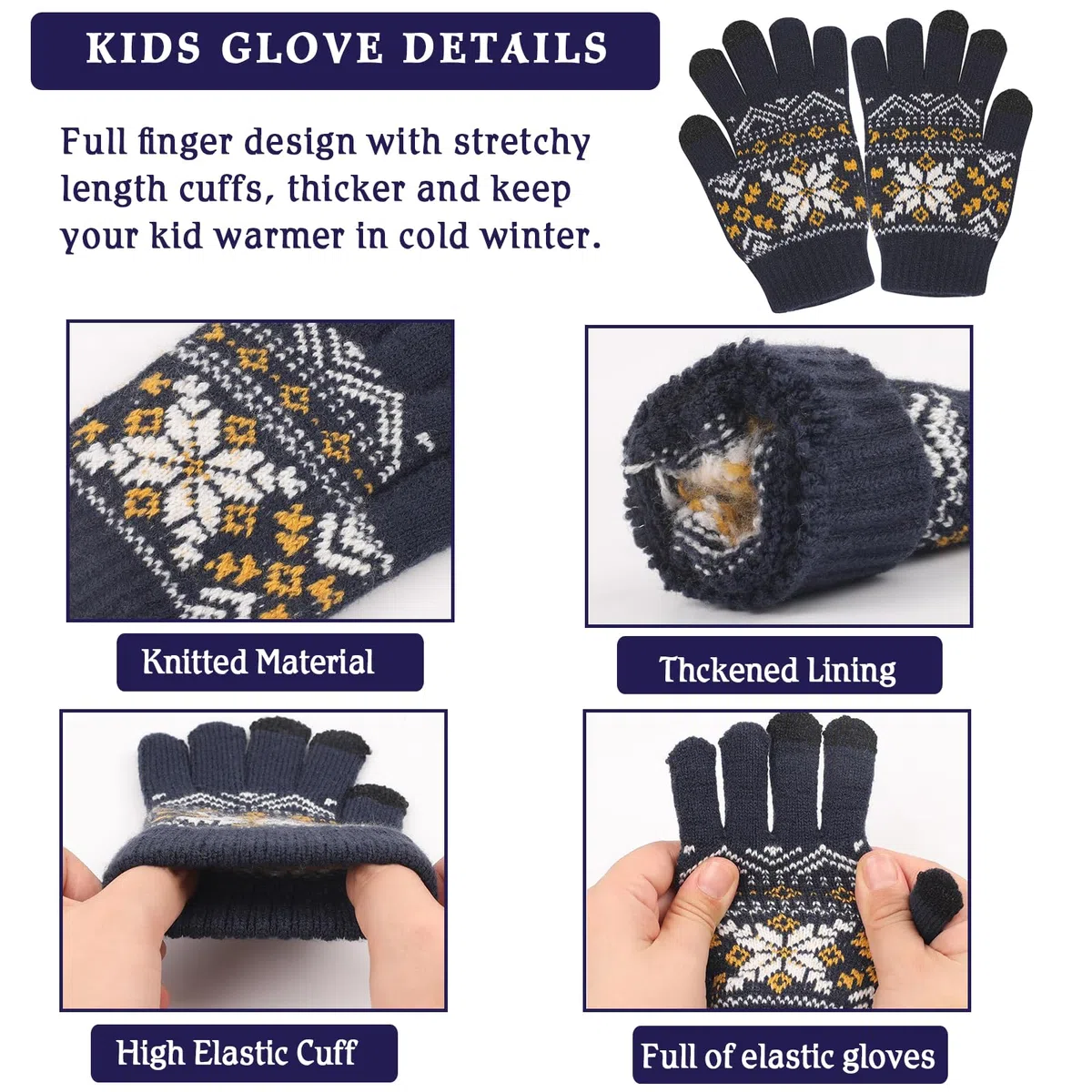 Cappello Invernale per Bambini Guanti Sciarpa Set, 3 in1nverno in Pile Addensato Cappello a Maglia Termica Sciarpa Guanti Set, per Bambini Ragazzi Ragazze, 2-7 Anni