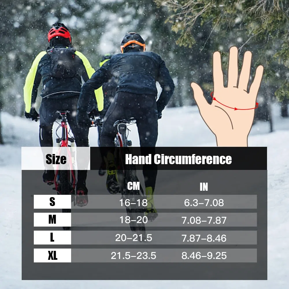 Guanti Invernali Impermeabili Uomo,Guanti Moto Invernali Donna, Fodera Soffice, Touch Screen, Silicone Antiscivolo, Guanti Termici per Sci, Bici, Corsa