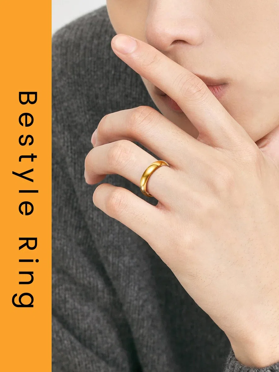 Bestyle Anello Acciaio Inossidabile Uomo Donna 2/4/6/8mm Varie Misure con Confezione Regalo