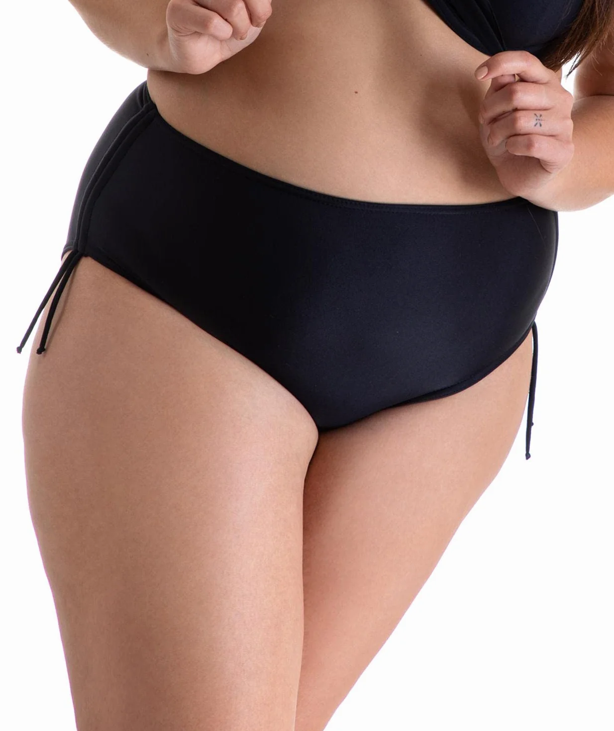 Aquarti Slip Costume Donna con Laccetti – Slip Bikini Donna Regolabile con Arricciatura