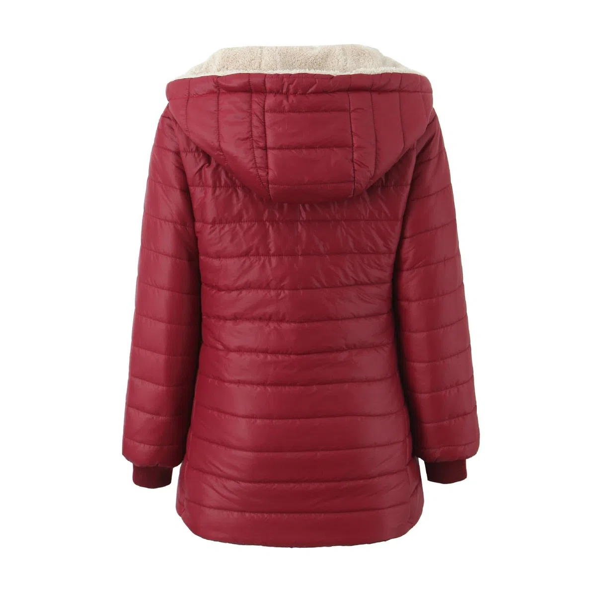 Generico Cappotto Donna Invernale con Cappuccio Tinte Unite Manica Lunga - Vestiti Donna Invernali con Tasche Cerniera Montagna Sportiva Trekking Giubbotti Running Unico Piumini