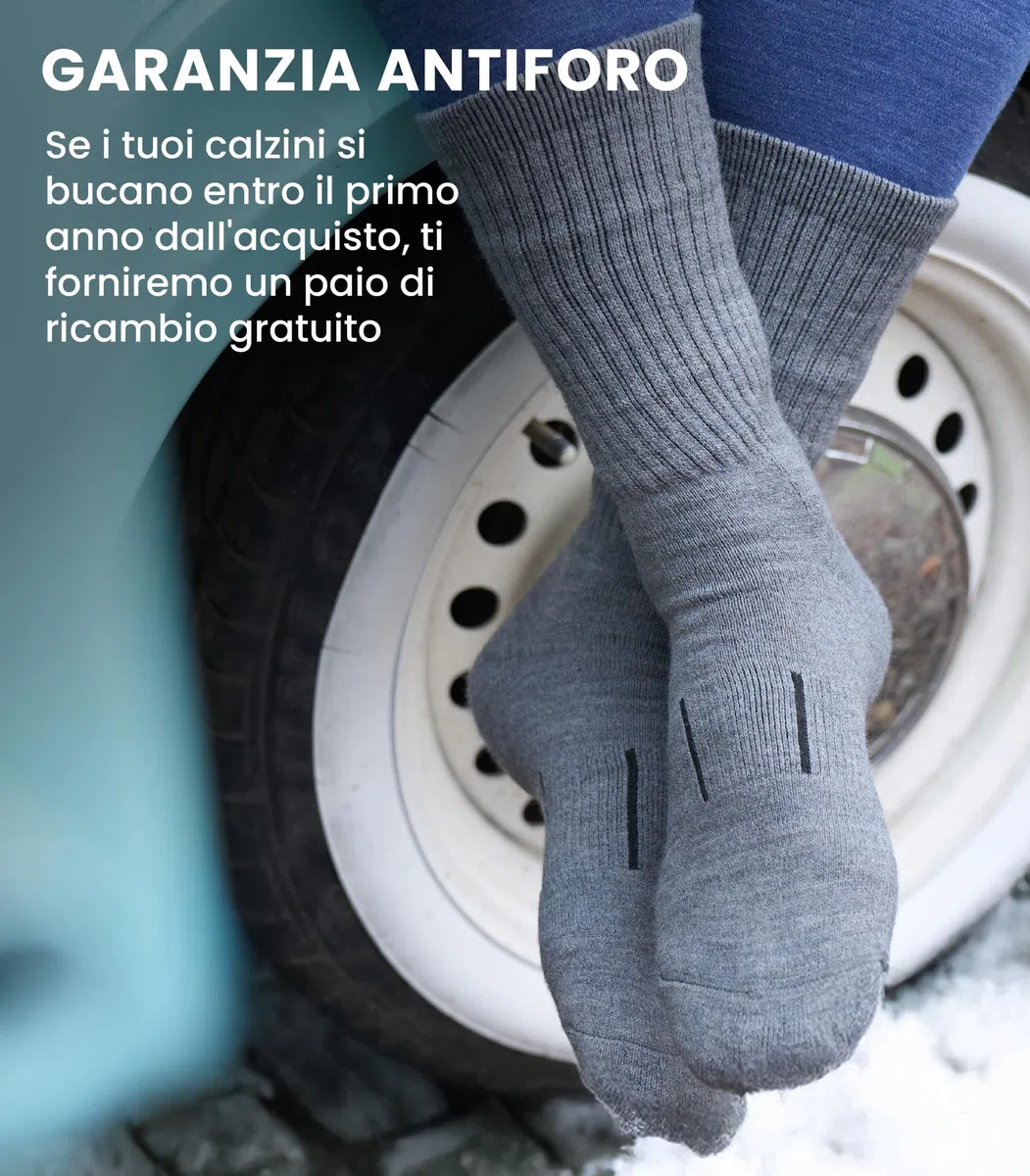 Merino.tech Calze Lana Merino Uomo e Donne - Calzini Termici, Calzini Running, Calze Trekking Lunghezza Media