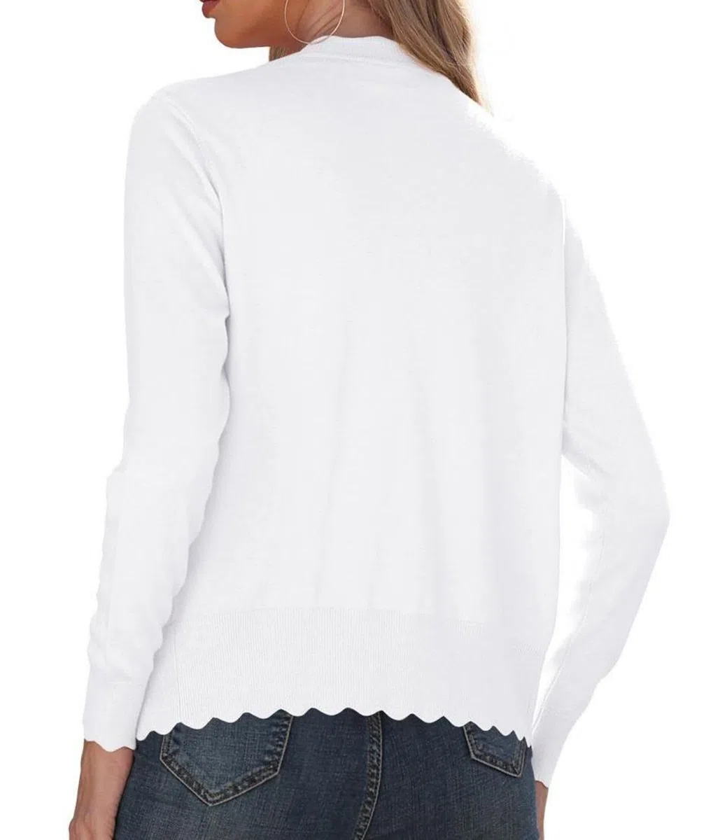 GRECERELLE Cardigan da Donna con Bottoni e Scollo a V Cardigan da Donna in Pizzo Estivo, Leggero ed Elegante