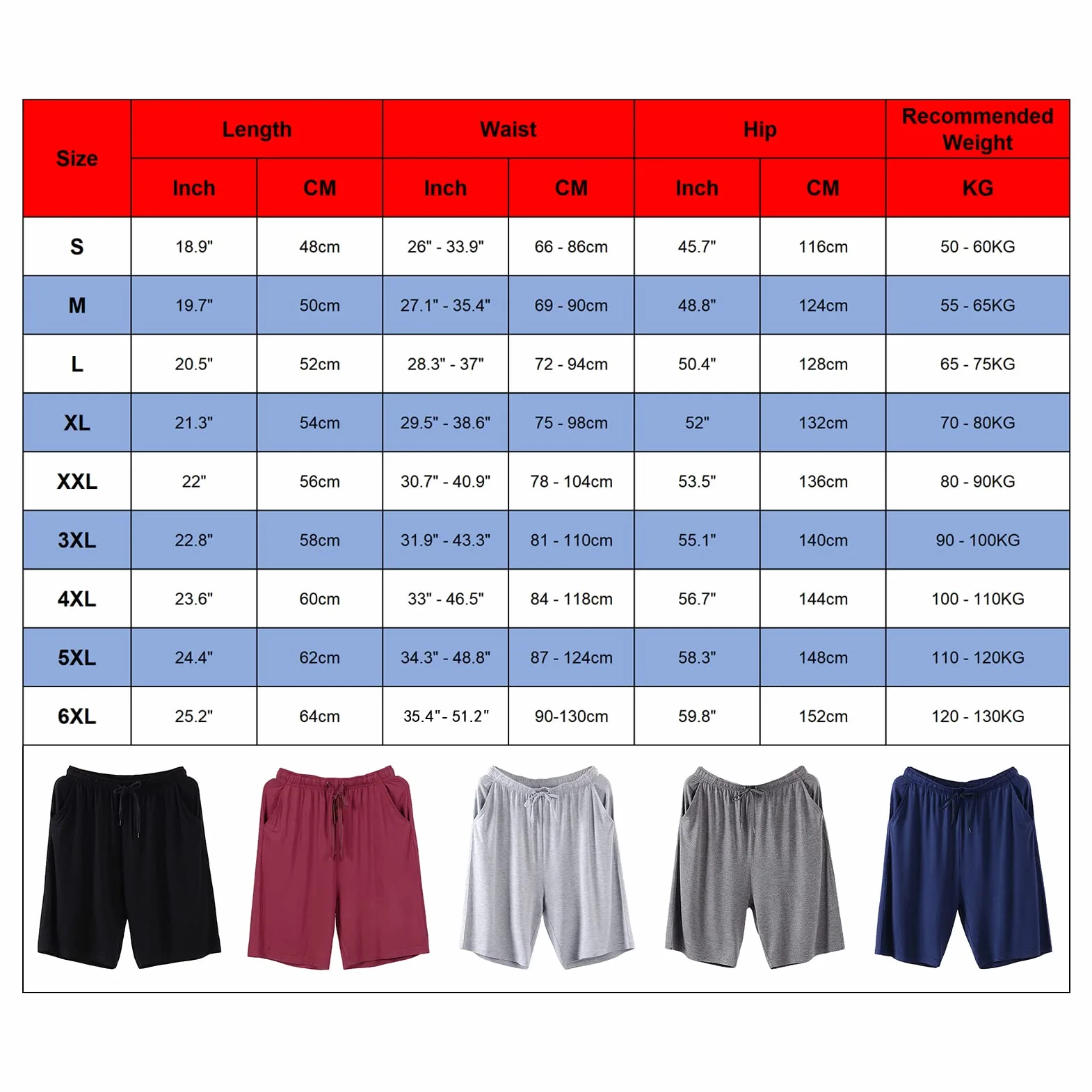 Uomo Taglie Forti Pacco da 2 Pantaloncini Pigiama Leggero Elastico Pantaloncini Casual da Casa da Salotto con Tasche S-6XL