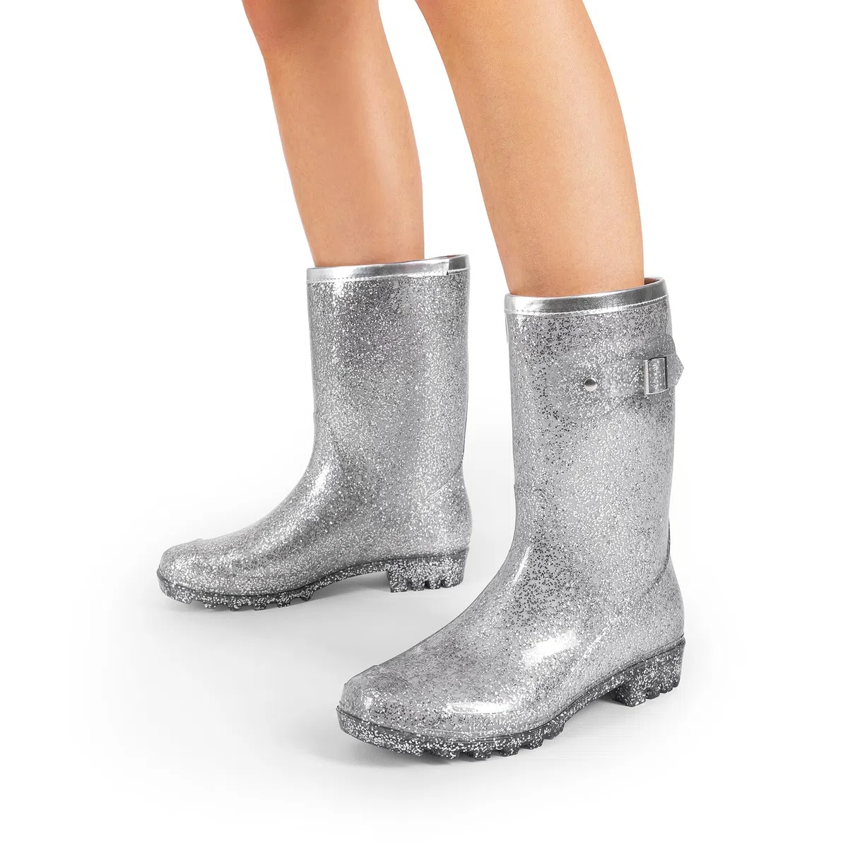 DREAM PAIRS Stivali di Gomma da Donna Scarpe da Pioggia Alti di Moda per Uso Esterno