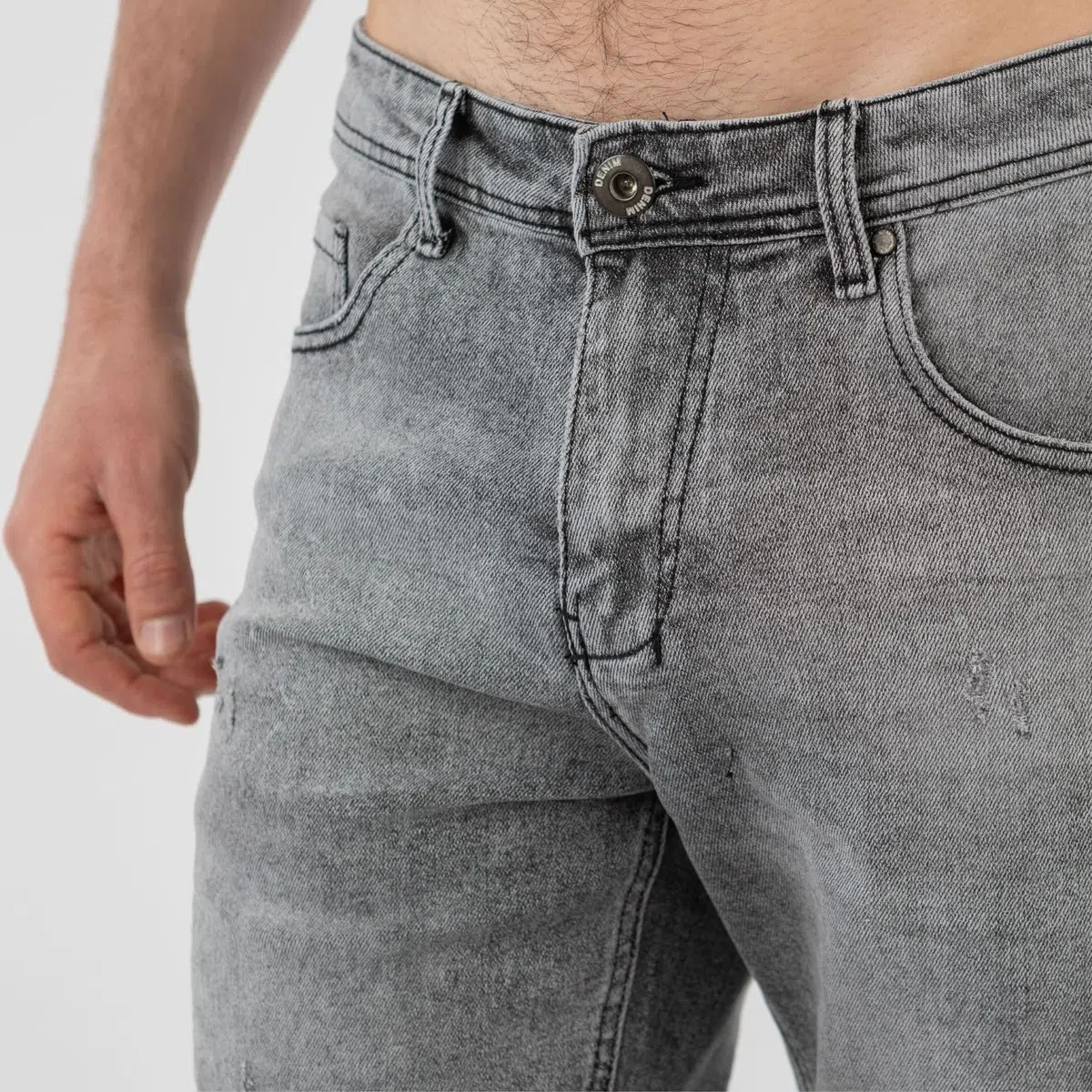 TONY BACKER - Jeans Corti Uomo, Pantaloncini Uomo Estivi, Stile Casual, Urban, Classic, Shorts Denim, Bermuda Uomo Blu, Bianco, Grigio Art. YX1707