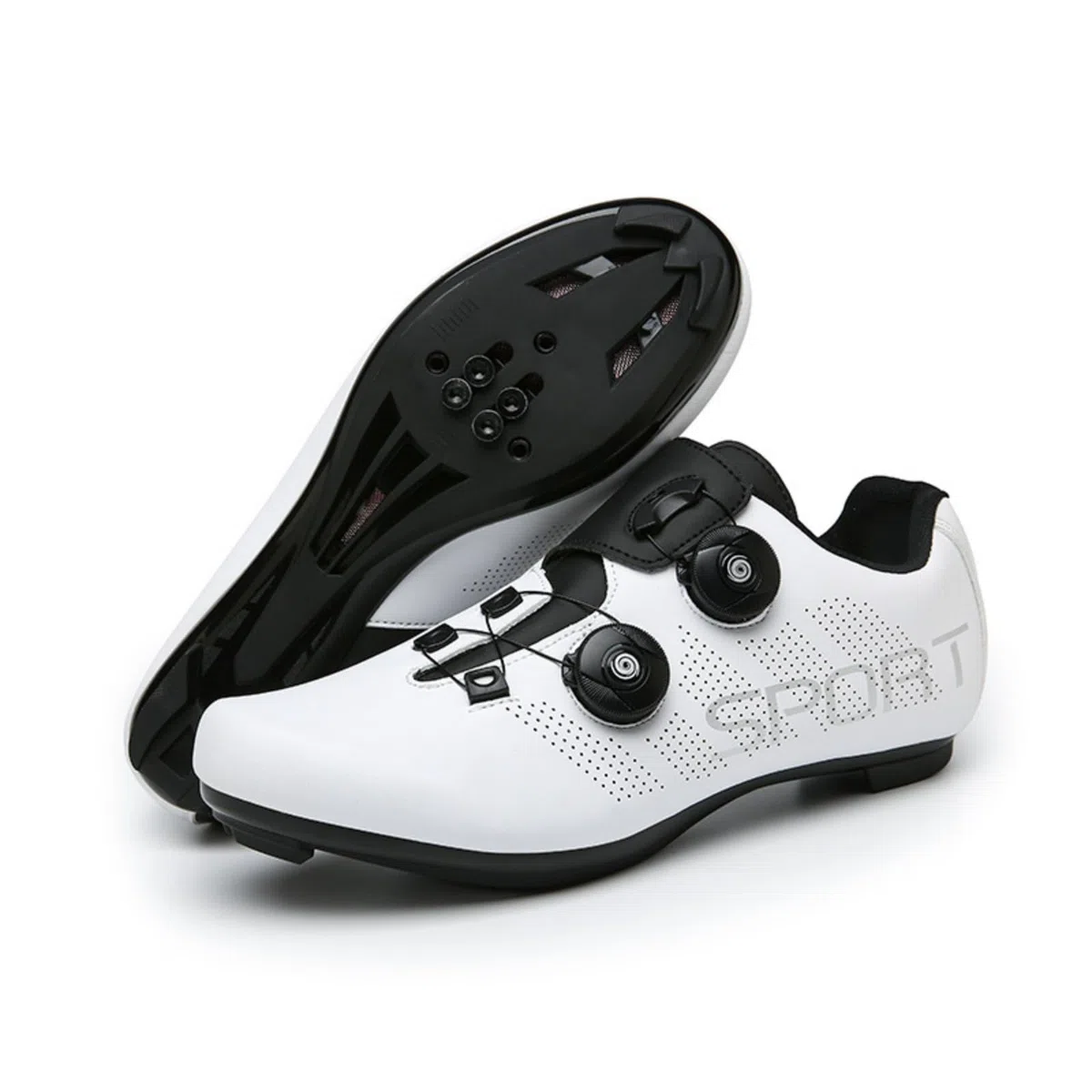 Mateju Scarpe Ciclismo Strada Uomo Donna, 37-47 EU Scarpe Bici da Corsa Uomo Donna con SPD Calas Antiscivolo Traspiranti per Sportive da Esterno