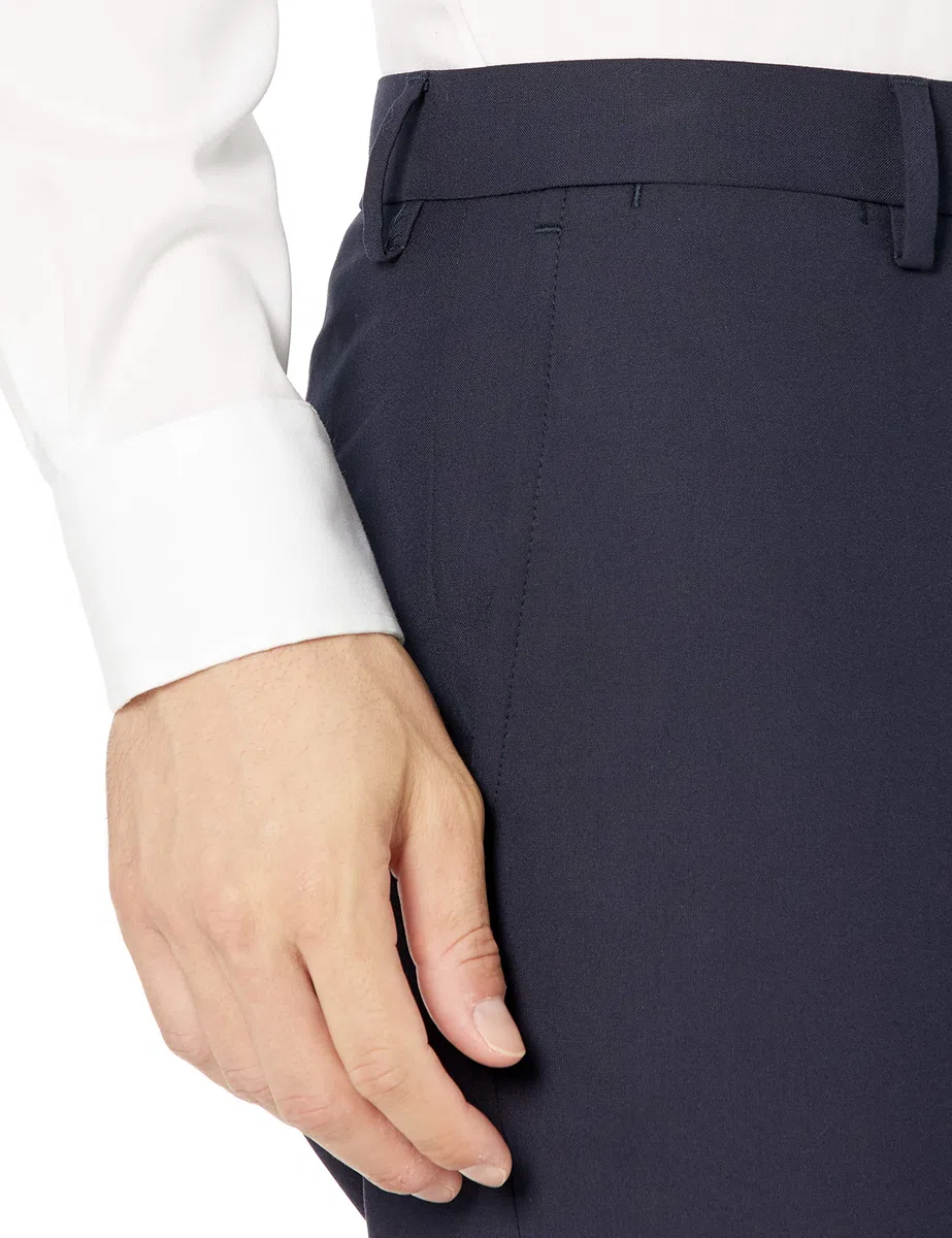 Amazon Essentials Pantaloni da Abito Elasticizzati Anti-Grinze Slim Uomo