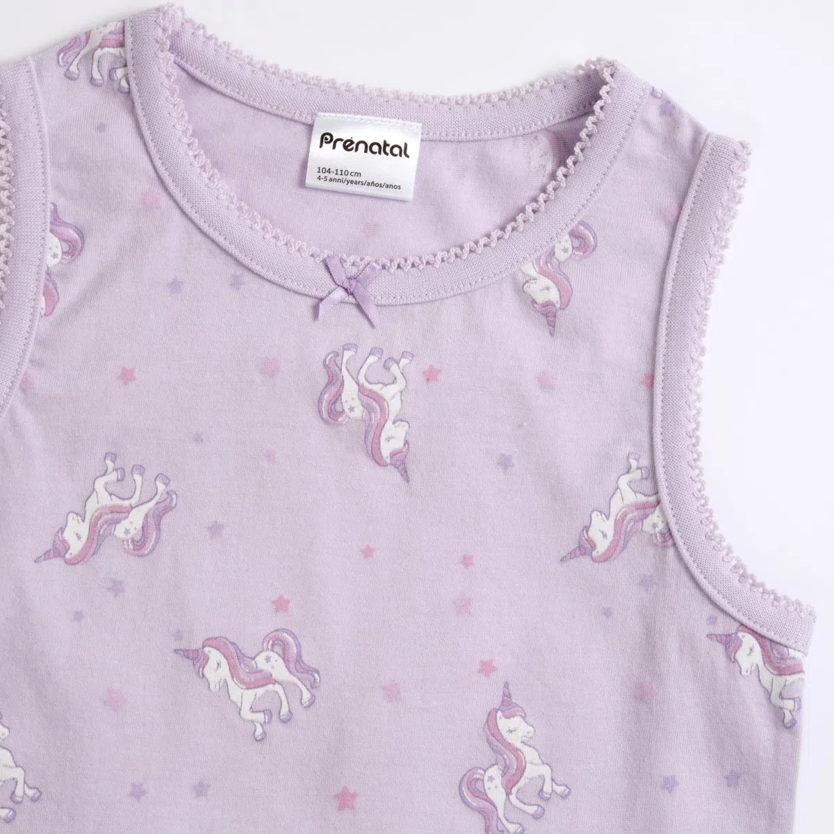 Prénatal, 5 Canottiere Bambina Intime, in Morbido Cotone, Diversi Colori Inclusi Inclusi