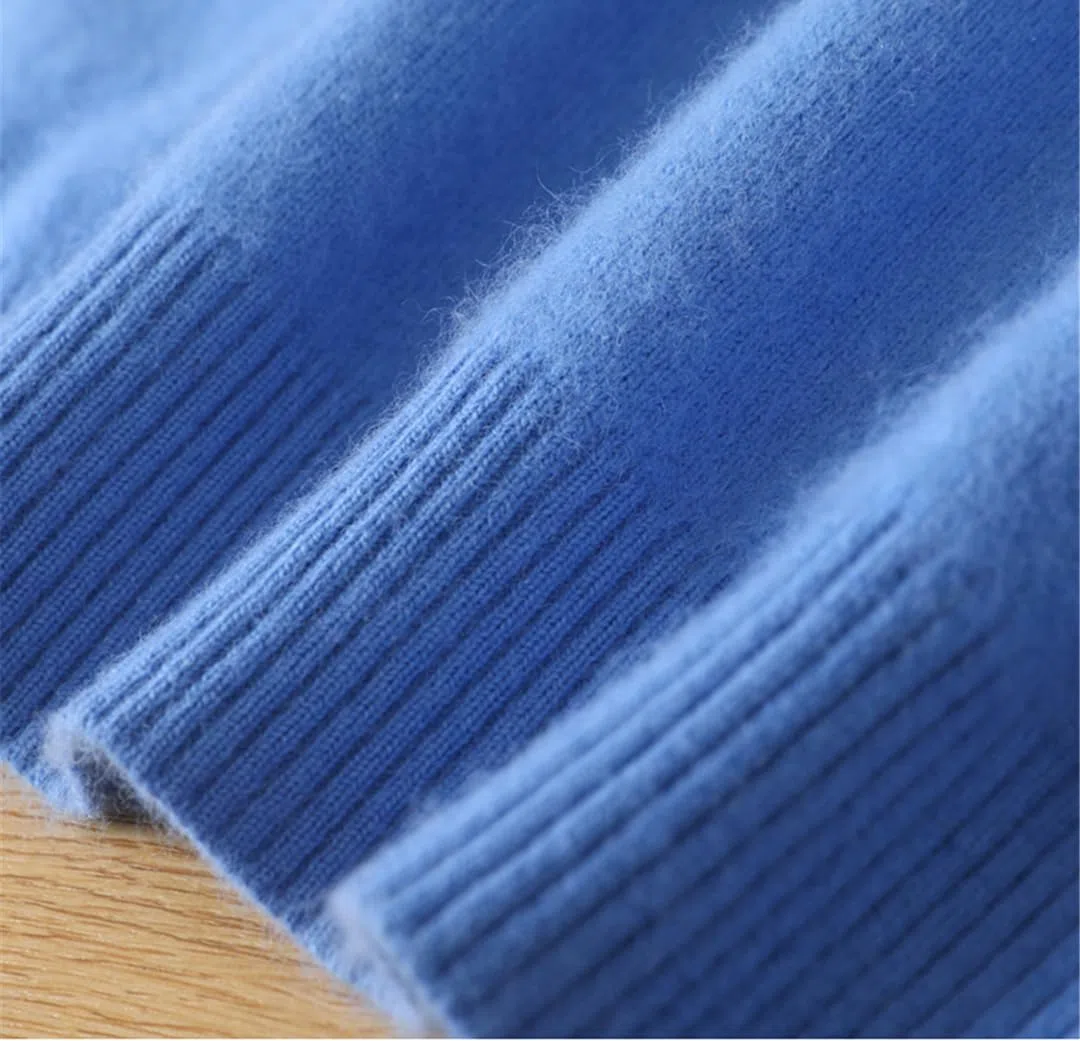 Rfmfkkg Maglione da Uomo in Cashmere Girocollo Tinta Unita Pullover Caldo Maglione Classico in Morbida Maglia