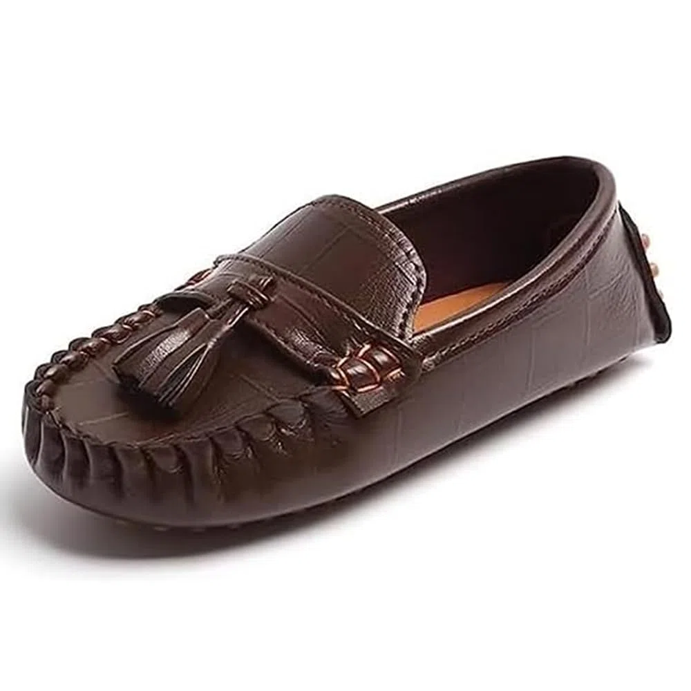 Mocassini Casual Unisex in Similpelle per Bambini Scarpe da Bambini con Suola Morbida, Antiscivolo e Comodo.