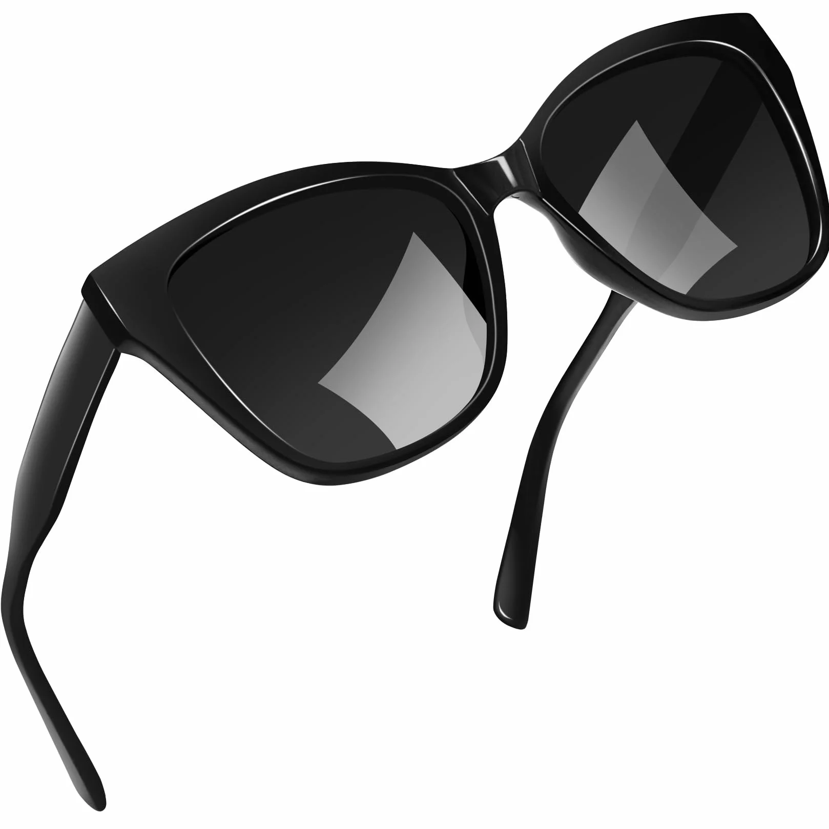 Joopin Occhiali da Sole Donna Polarizzati Occhi di Gatto Protezione UV400 Montatura in TR90 Acetato Moda Vintage Grandi Cat Eye Occhiali da Sole