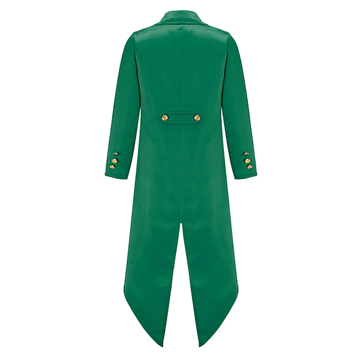 TiaoBug Blazer Bambini Ragazzi Ragazze Elegante Giacca da Frac Medievale Costumi Steampunk Rinascimentali Giacca Smoking Tuxedo Vampiro Vittoriano Cappotti Bavero Classico Verde Scuro 9-10 Anni