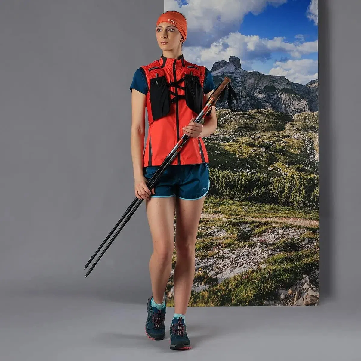 CMP - Gilet da trail di Santa Fe, Fire, L