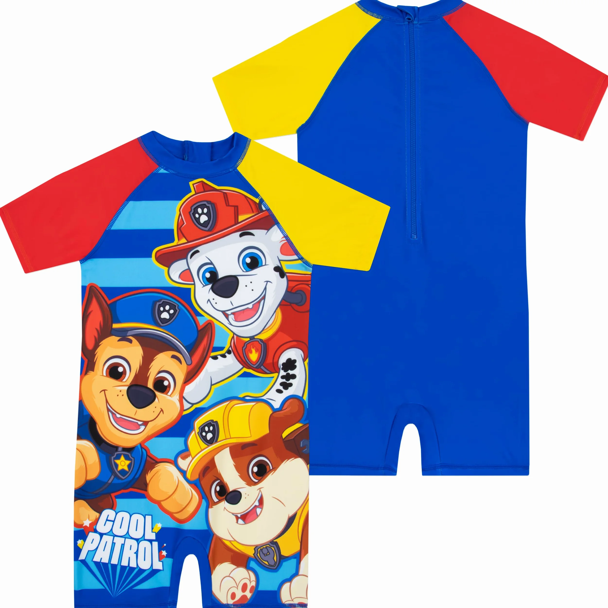 Paw Patrol Costume Piscina Bambino | Costume Bagno Rubble Marshall e Chase | Costumi Interi