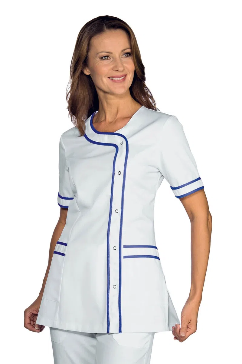 Isacco 005806 Brasilia Casacca, Taglia L, Bianco/Blu Cina