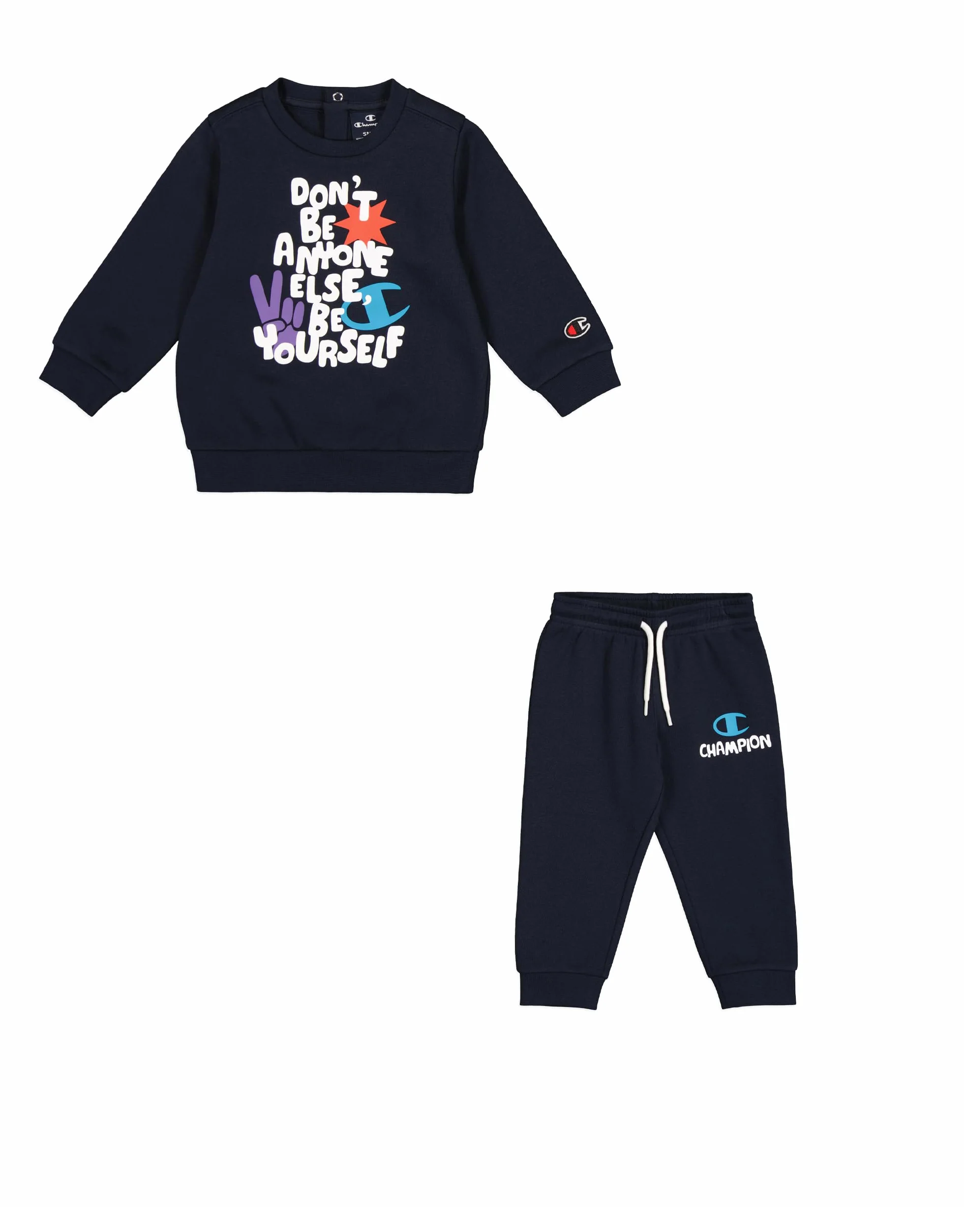 Champion Legacy Play With Graphics Td (306916) - Ultra-light Powerblend Fleece Crewneck Completo Bambini e ragazzi