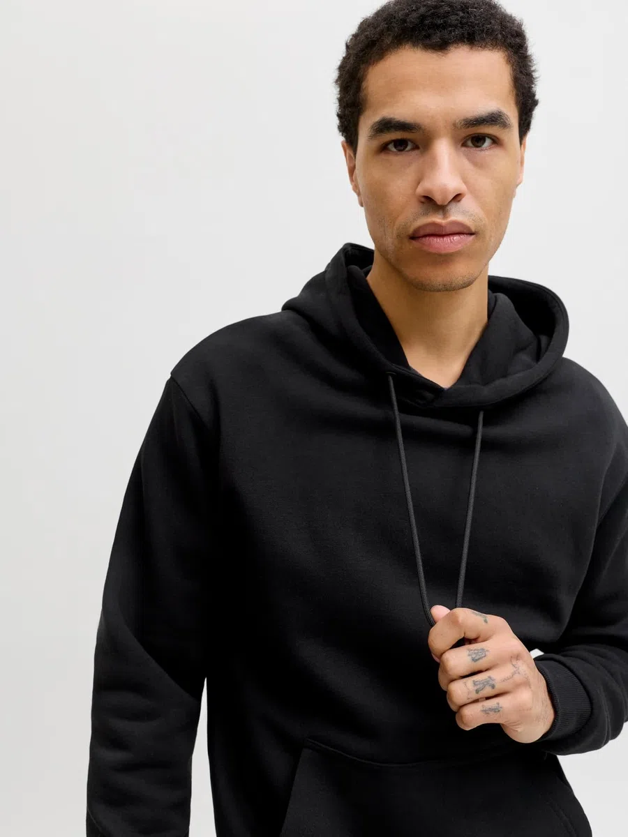 JACK & JONES Hoodie Plain Hoodie
