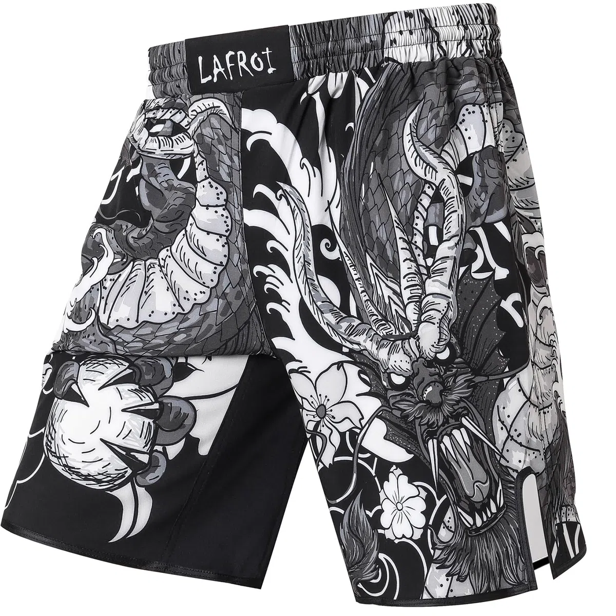 LAFROI Uomo Pantaloni da MMA, Boxe, Cross Training e Altri Sport da Combattimento-QJK06