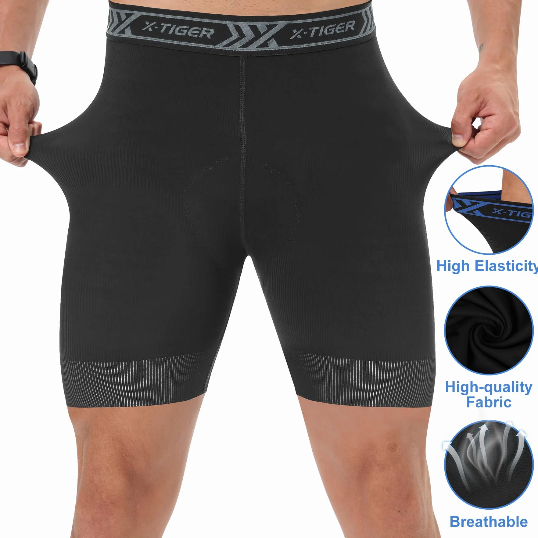 X-TIGER Pantaloncini Ciclismo Uomo Spugna Imbottito Traspirante Biancheria Intimo Mutande Pantaloni MTB Boxer Bici