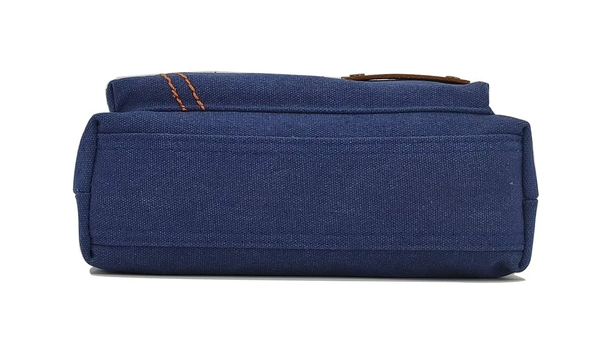 Sechunk Messenger cotone pelle della tela di canapa borse a tracolla Borsello Bauletto Book Bag Laptop Bag di lavoro Laptop Bag Borsa Borsa del computer Weekend Bag