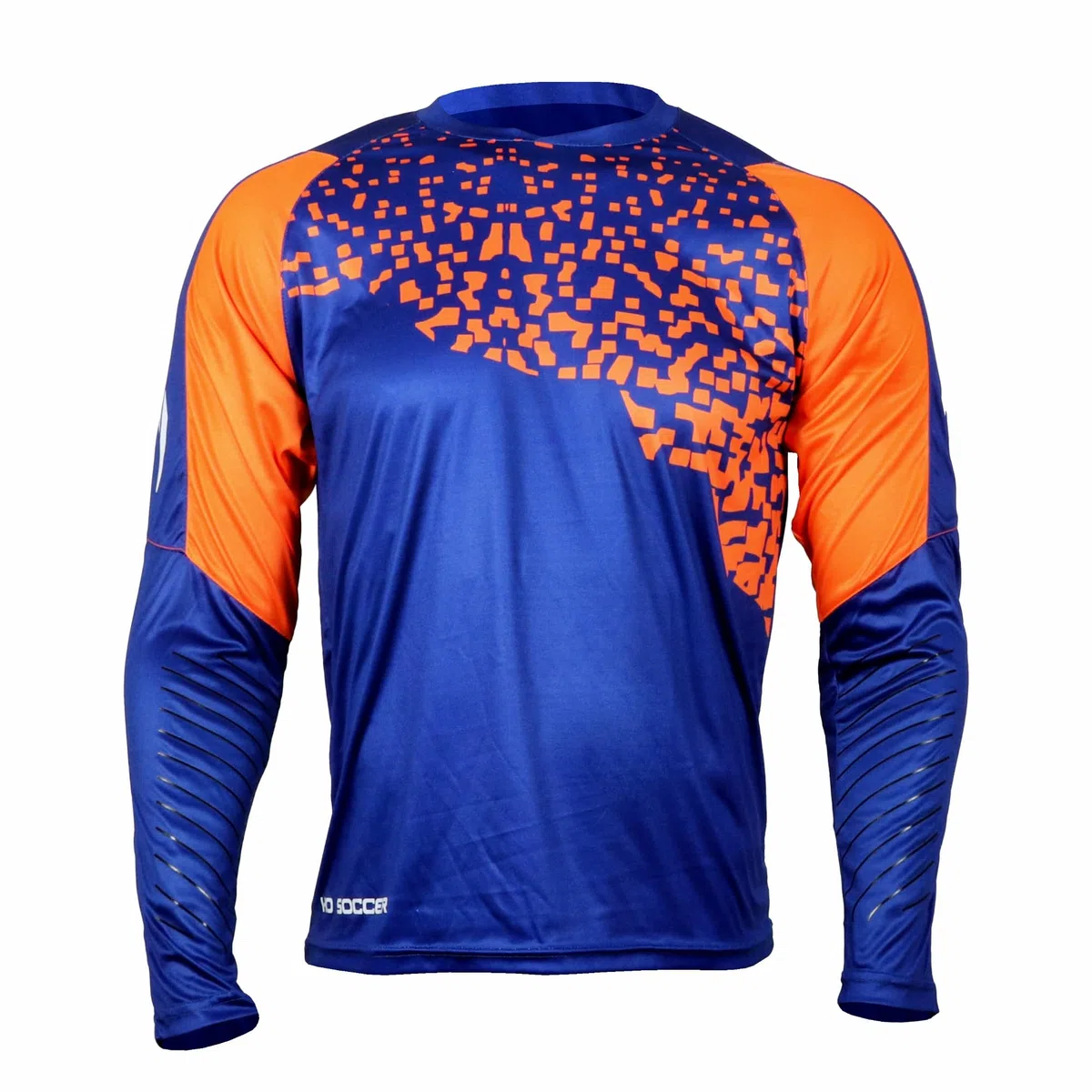 Ho Soccer KONTROL Blue/Orange - Maglietta da Portiere, Unisex, per Adulti, Blu/Arancione, L