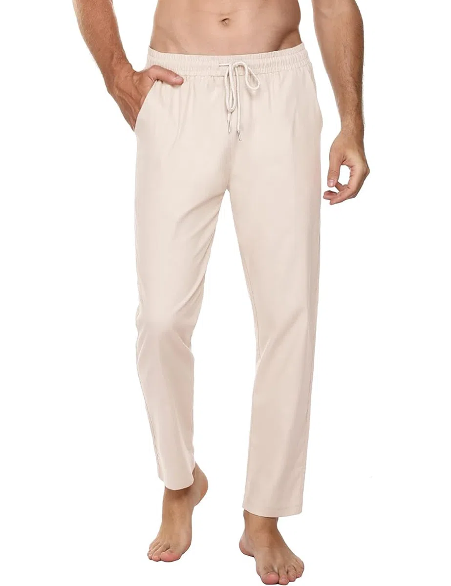 Sykooria Pantaloni Uomo Casual della Tuta con Coulisse a Gamba Dritta Sweatpants per Vacanze Jogging