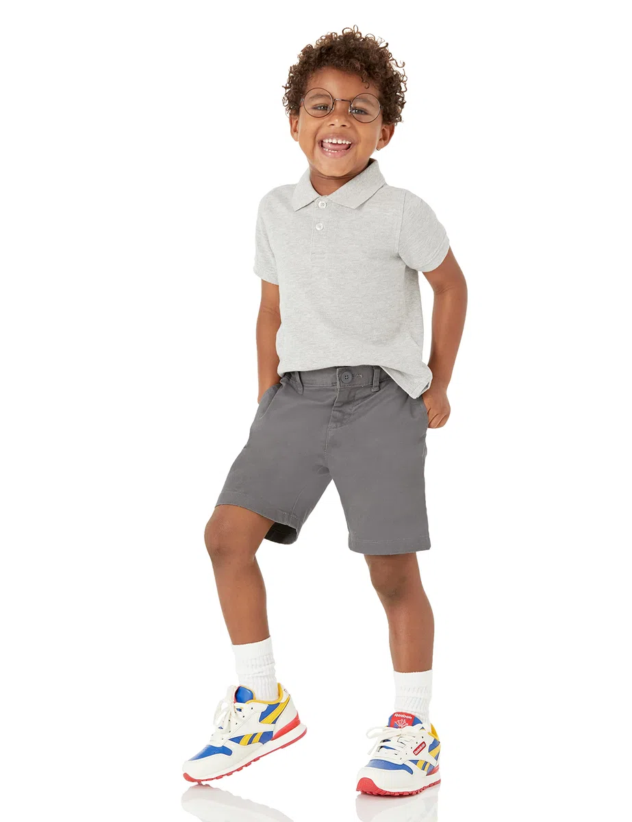 Amazon Essentials Bambini e Ragazzi Polo Maniche Corte in piqué per Uniforme Scolastica