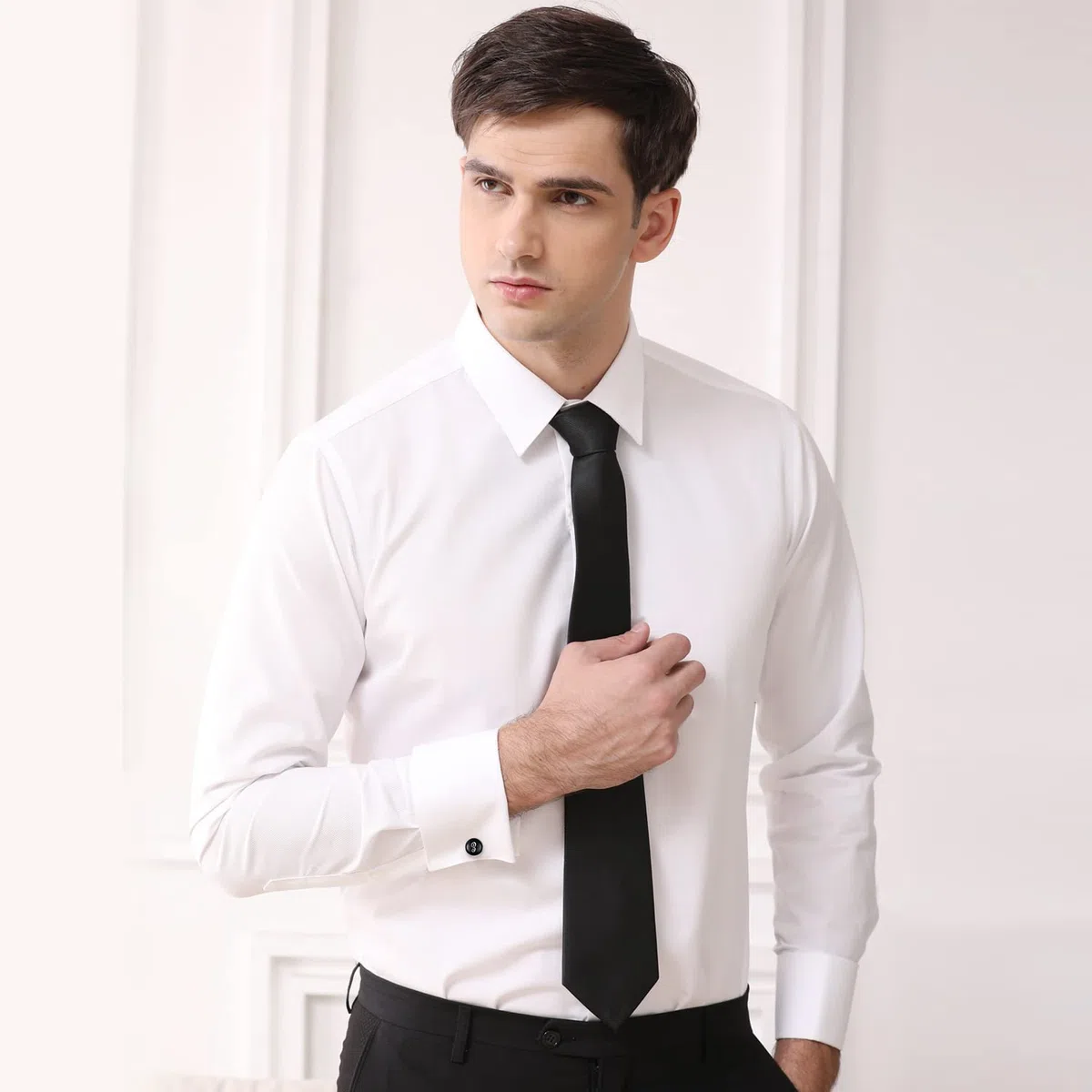 Honey Bear gemelli uomo con iniziali alfabeto lettera per uomo - camicia acciaio per matrimonio Commercio Regalo,Nero (E)