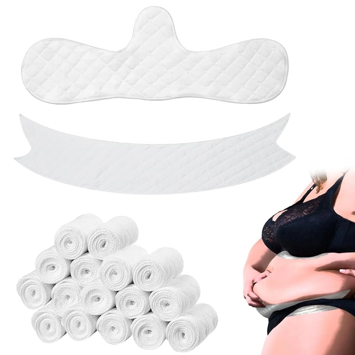 16 fodere per il sudore in cotone sotto il reggiseno, 3 strati riutilizzabili in cotone, supporto fresco per prevenire irritazioni e arrossamenti, imbottiture lavabili per reggiseno in cotone
