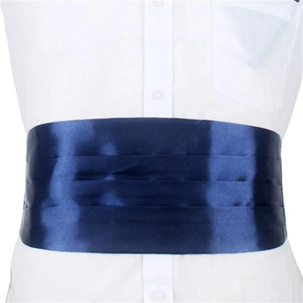 Fascia da Smoking in Raso Regolabile Fascia da Smoking da Uomo for Abiti da Smoking e Dichiarazione for Le Donne. Fascia da Smoking Elegante Accessorio for Abbigliamento Formale(Blue)