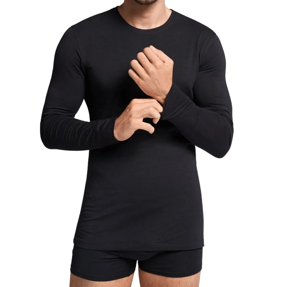 Intimitaly Irge Maglia Termica Uomo Manica Lunga (Pacco da 2) in Caldo Cotone Interlock