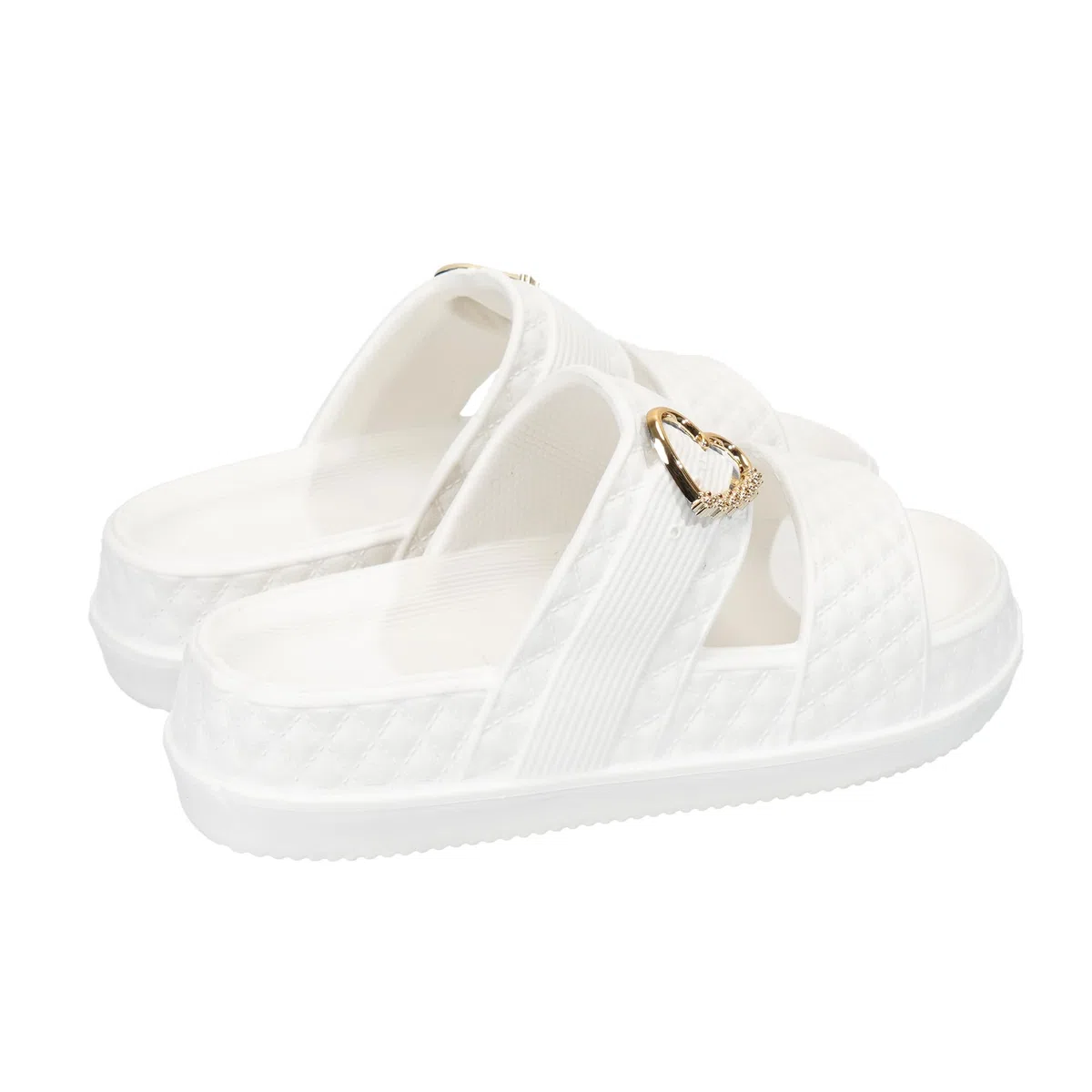 JOMIX Ciabatte Donna Platform con Fibbia a Cuore Estive EVA Sandali Comodi e Antiscivolo per Casa Doccia Piscina Mare Spiaggia