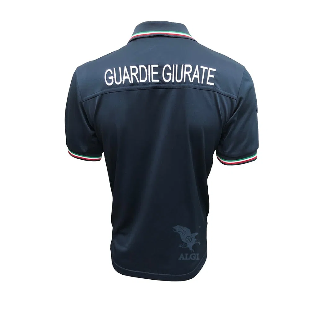 ALGI Polo Guardie Giurate MOD. Poly Microfibra Blu Navy
