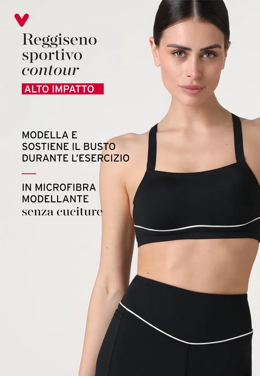 Lovable Sportivo -Top Brassière - Microfibra Modellante Senza Cuciture - Asciugatura Rapida, Sport Alto Impatto-Active Comfort Reggiseno Donna