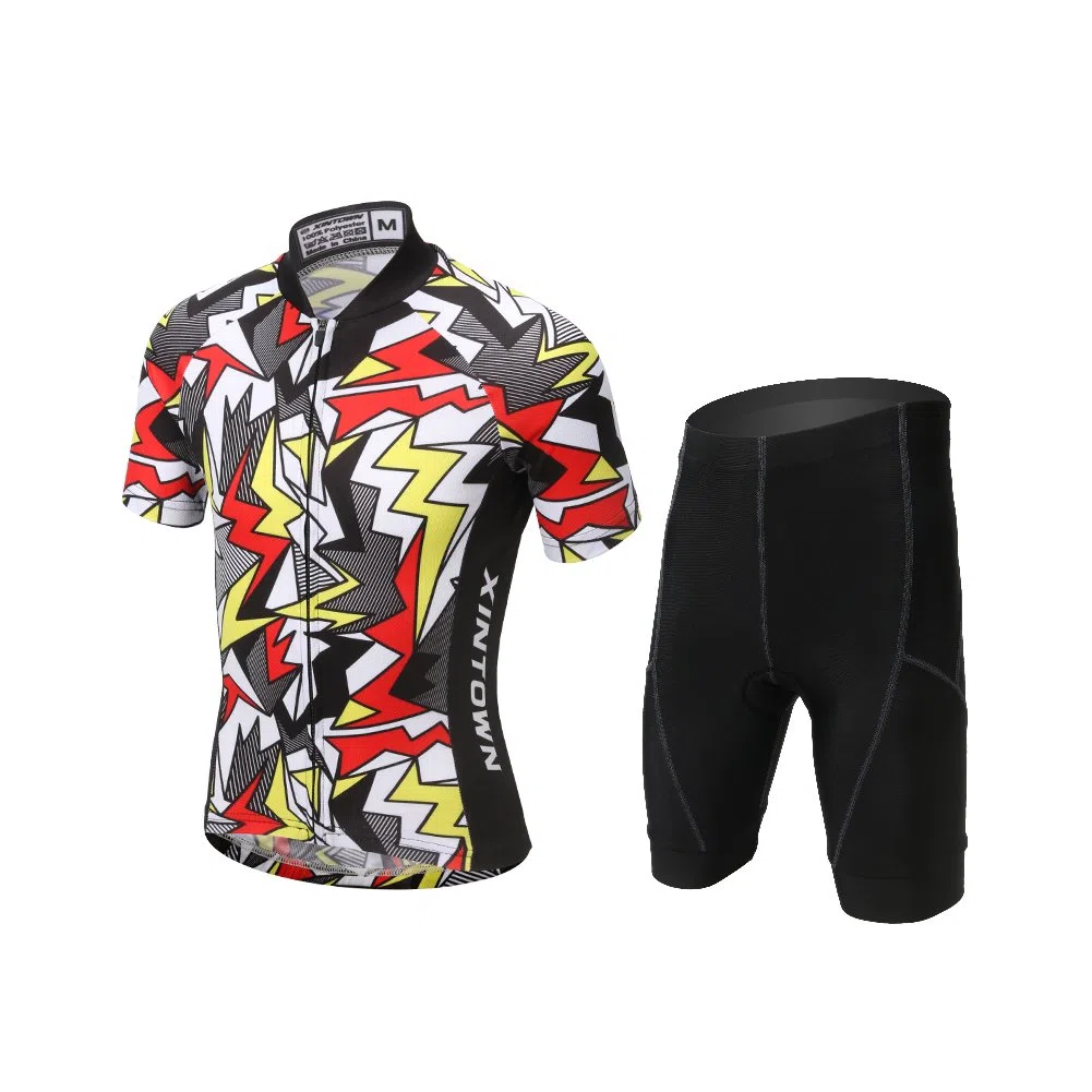 Unisex Bambino/Bambina Sportiva Maglia e Pantaloncino Shorts Ciclismo Bicicletta