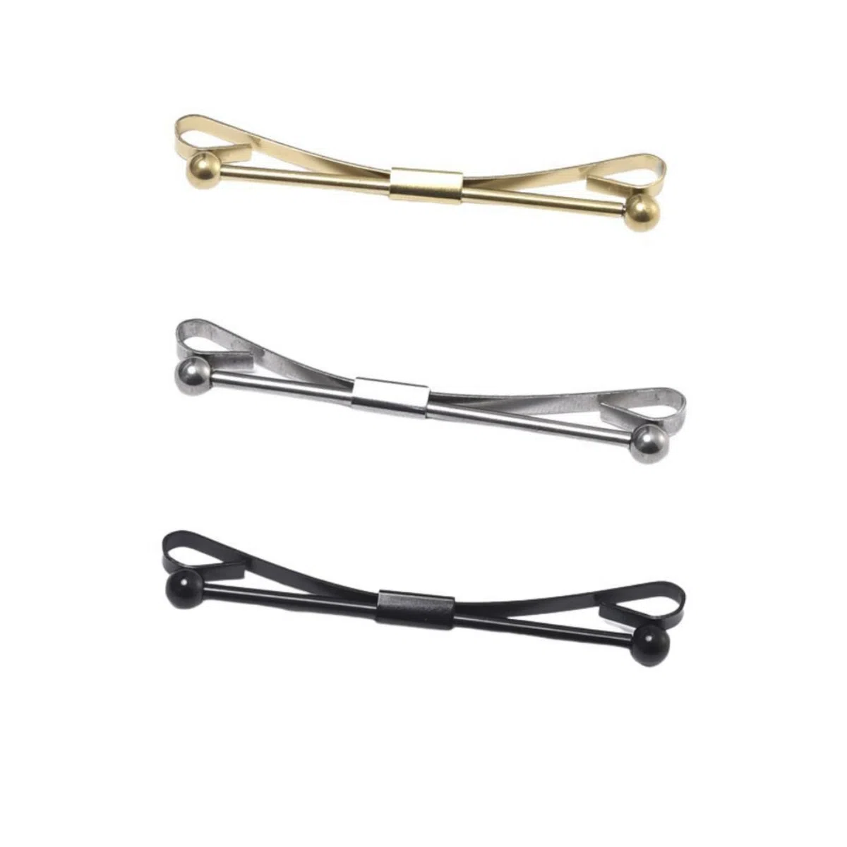 3 PCS Clip Del Colletto Della Camicia,Fermacravatta A Clip Per Camicia,Fermacravatta a Clip per Camicia da Uomo
