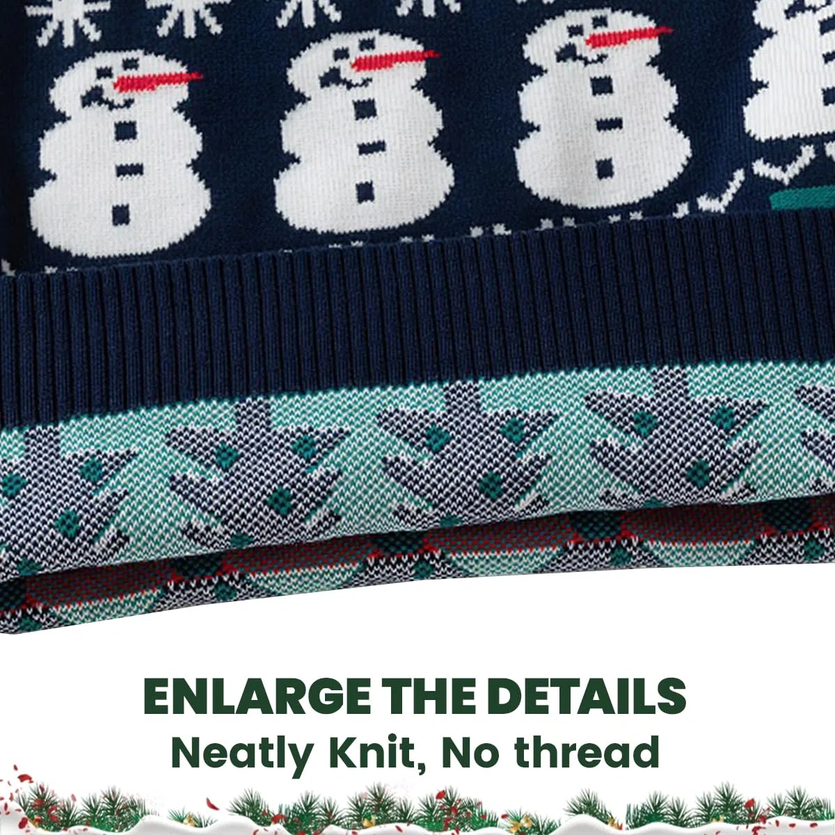 JiAmy Bambino Natale Maglione Felpa a Maglia Inverno Cotone Pullover Manica Lunga Cervo 1-6 Anni