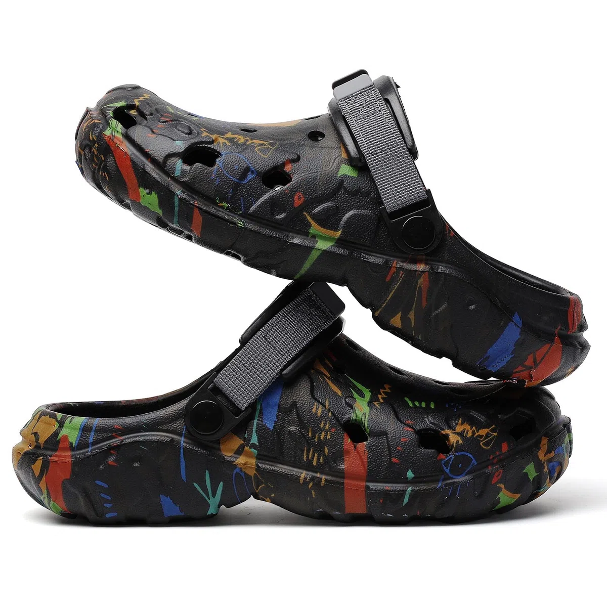 Zoccoli da uomo Scarpe da giardino Adulto Slip On Outdoor Athletic Sport Sandali estivi Acqua Spiaggia Scarpe Casual Pantofole Leggere Traspiranti Antiscivolo