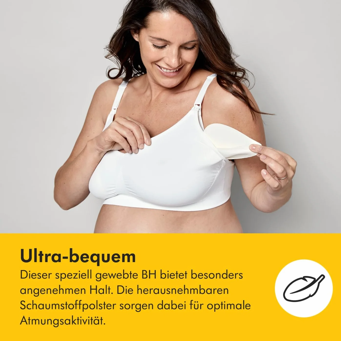 Medela Reggiseno Keep Cool Ultra per Gravidanza e Allattamento, Senza Cuciture con 6 Zone Traspiranti, Tessuto Soft Touch e Supporto Extra