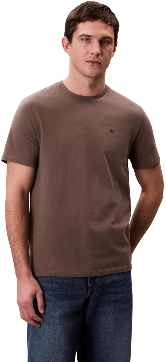 Calvin Klein Ss Smooth Cttn Solid Crewnk Tee Lv040hm265 Magliette Unisex - Adulto