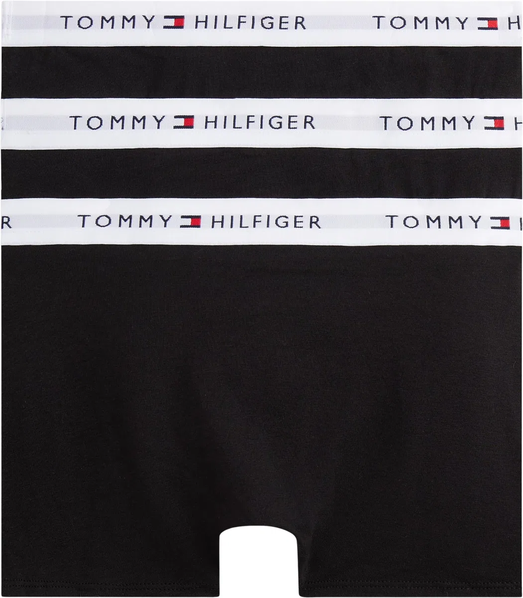 Tommy Hilfiger Bambino Pantaloncini Boxer Confezione da 3 con Fascia con Logo