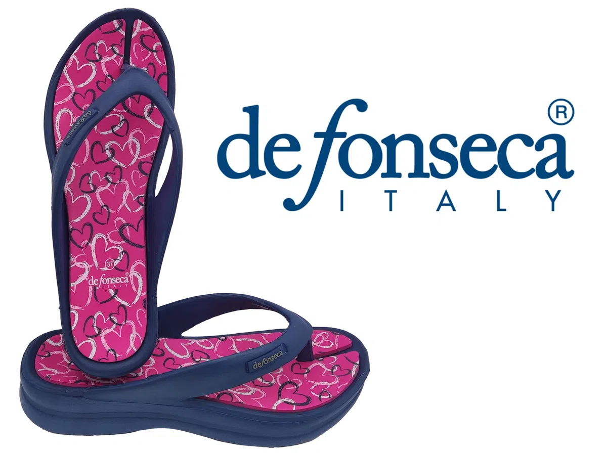 de fonseca Ischia Super Ciabatte Donna Infradito, Ciabatta in Gomma per Casa, Mare e Spiaggia FlipFlop Estive con Zeppa