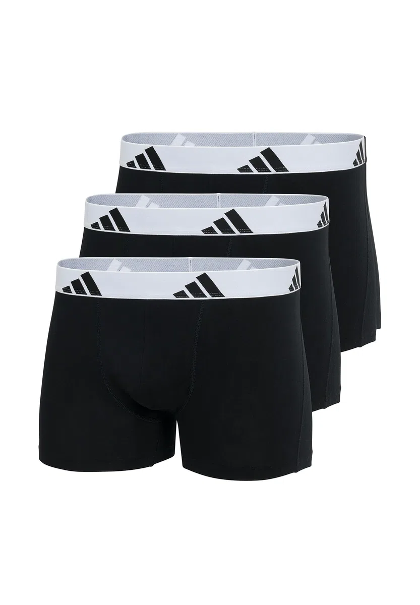 Adidas Microfiber Boxer Briefs Underwear Multipack – Athletic, Moisture Wicking, Stretch Fit & Tagless Discontinued Intimo Uomo (Pacco da 3)