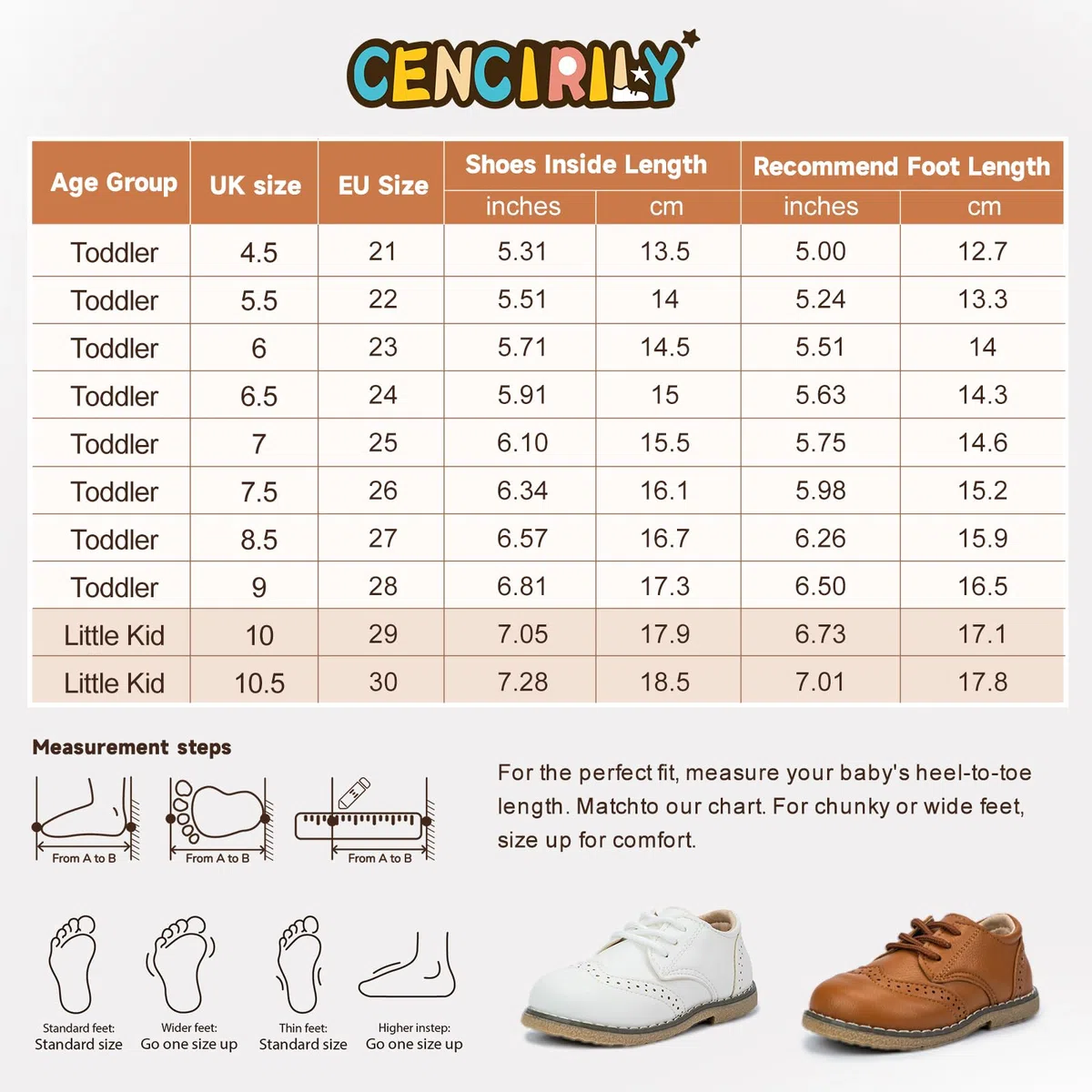 CENCIRILY Scarpe Oxford per bambini, con lacci, suola antiscivolo, mocassini bassi per bambini, scarpe classiche per uniforme scolastica