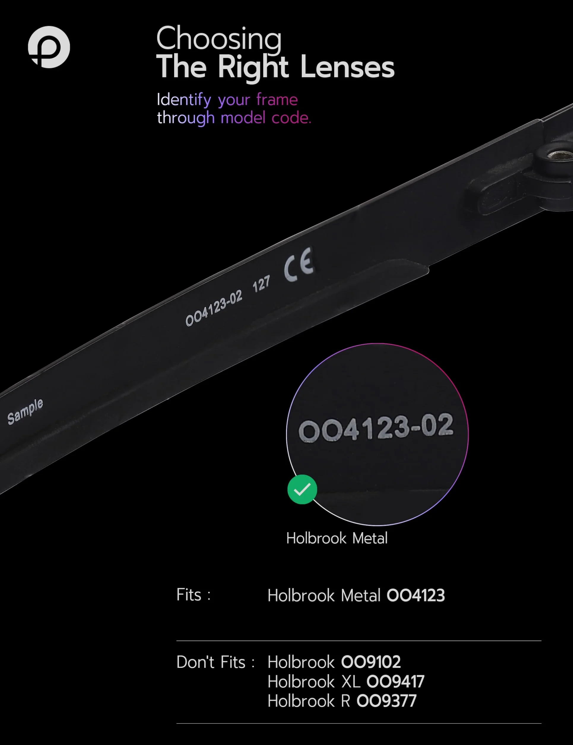 Lenti di ricambio e naselli per Oakley Holbrook Metal OO4123