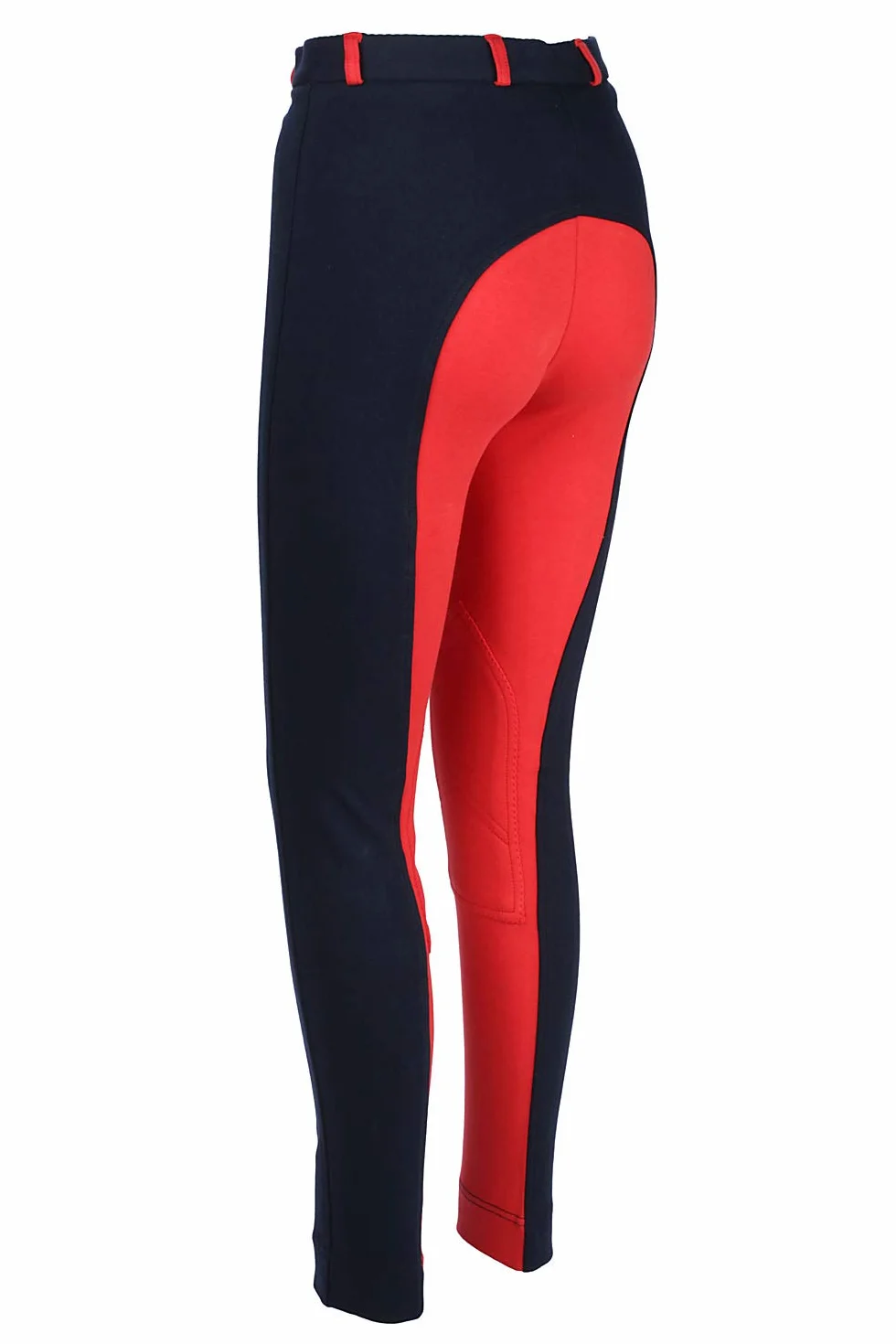Bambini Corsa Pantaloni da Equitazione Boy/Bambine Morbido Elastico Jods jodphurs Blu Scuro con Rossa da Sconto Animale Domestico Accessori